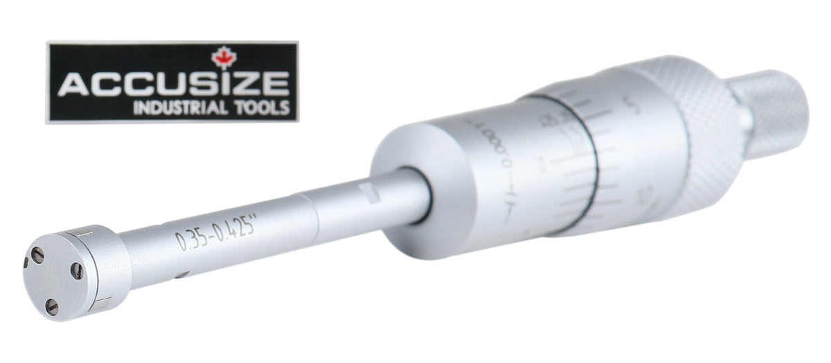 Three -Point Internal Micrometers, Ratchet Stop