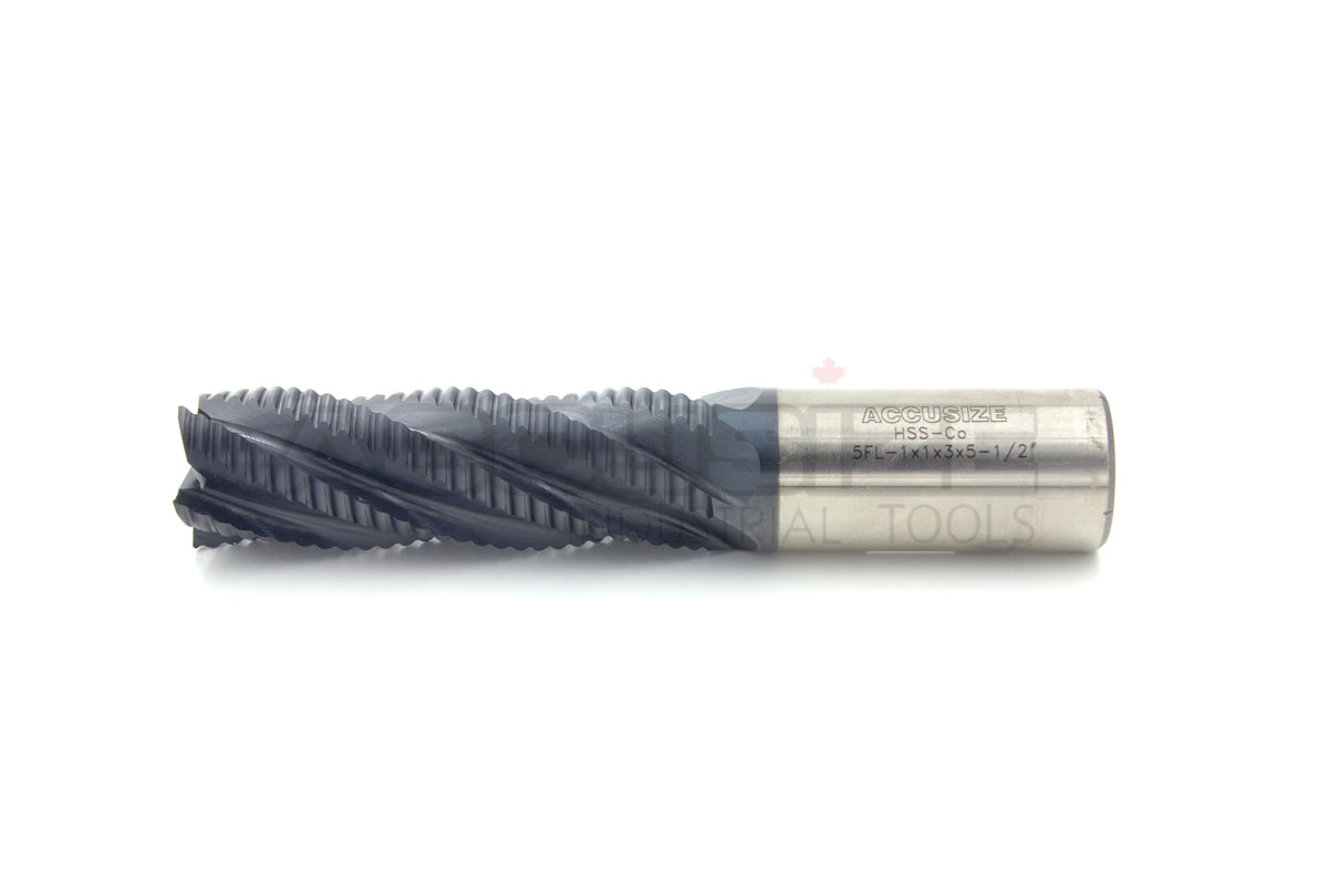 Standard Tooth, TiAlN Coated, M42-8% Cobalt Roughing End Mills
