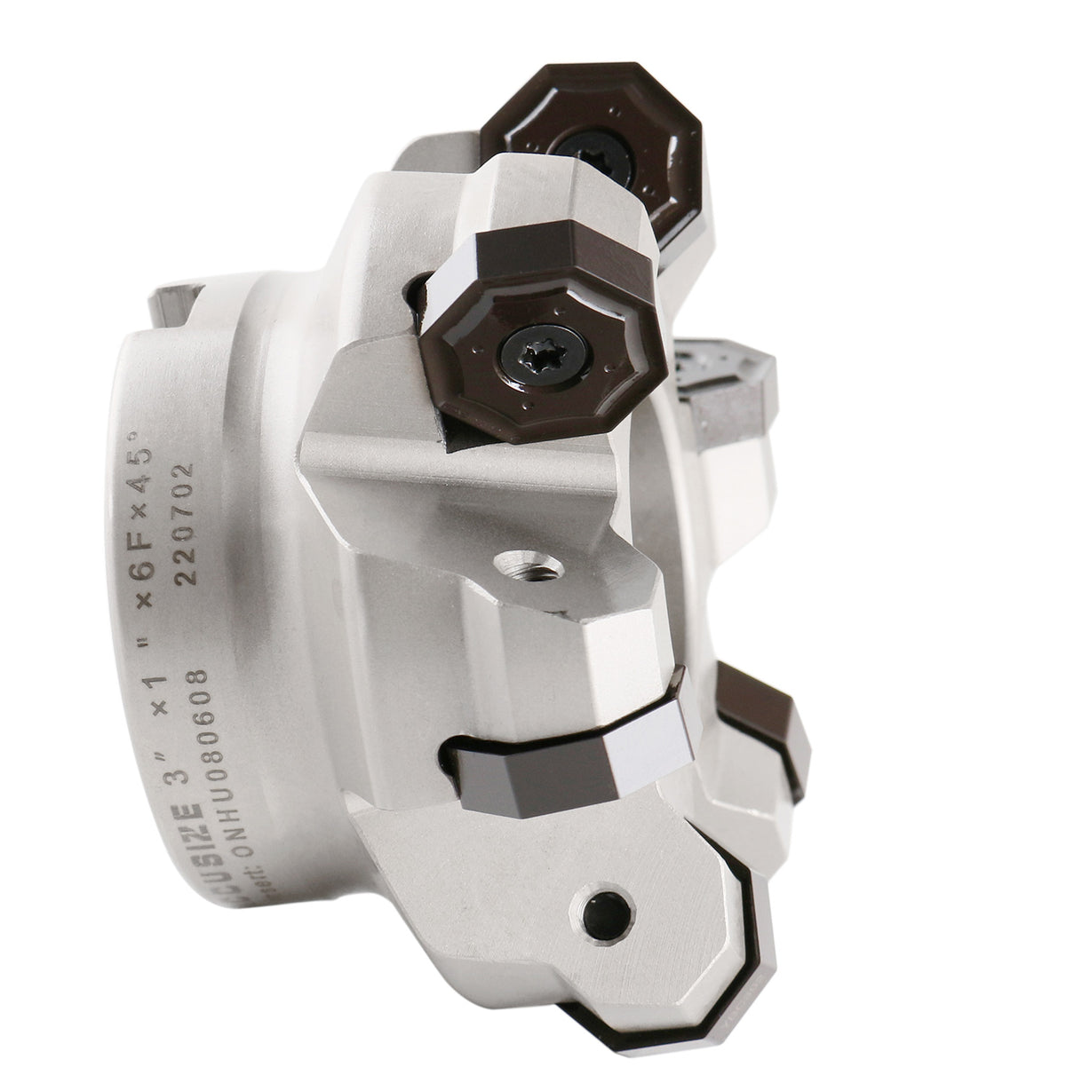 45 Degree Indexable Face Mill for Octagonal Double Side 16 Cutting Edge Insert, with Onhu0800608 Insert, 3300-1629