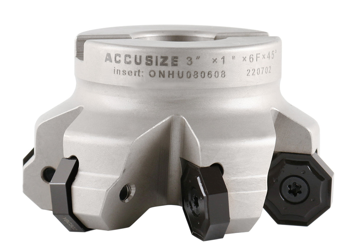 45 Degree Indexable Face Mill for Octagonal Double Side 16 Cutting Edge Insert, with Onhu0800608 Insert, 3300-1629