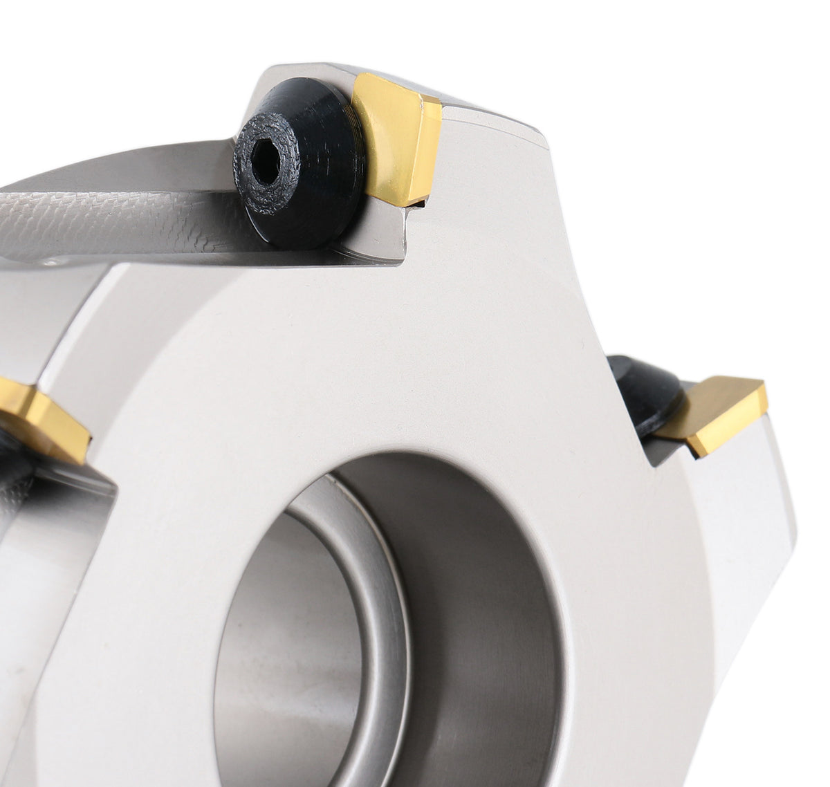 5'' Dia Indexable Shell Mill Cutter, 75 Degree Positive Rake with 6 Inserts, 3509-0016