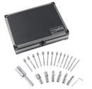 21 Piece High Speed Steel Interchangeable Pilot Counterbore Set, Imperial Size & Metric Size