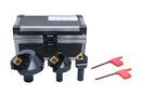 3 Pcs Indexable Countersink Sets for Metalworking, with TiN Coated Carbide Inserts