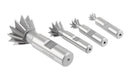 4 Pc 60 Degree H.S.S. Dovetail Angular Cutters, Right Hand Weldon Shank, 4400-6206