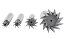 4Pc HSS Dovetail Angular Cutter Set, Right Hand Weldon Shank
