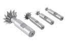 4Pc HSS Dovetail Angular Cutter Set, Right Hand Weldon Shank