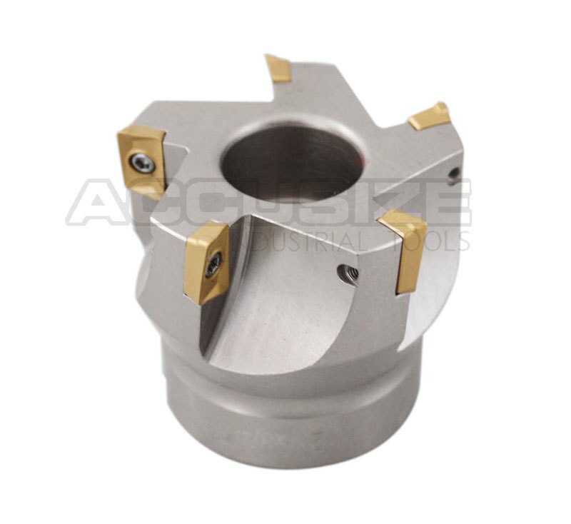 2" x 3/4" 90 Deg. Fraise à épaules carrées indexables avec inserts APKT, #4508 -0012B