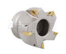 2" x 3/4" 90 Deg. Fraise à épaules carrées indexables avec inserts APKT,
