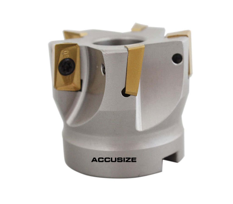 2" x 3/4" 90 Deg. Square Shoulder Indexable Face Mill plus 15 pc of APKT1604 Inserts, #4508-0012B+0056-1604