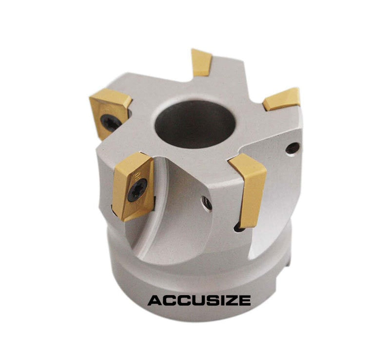 2" x 3/4" 90 Deg. Moulin à épaules carrées indexables avec 15 inserts APKT1604