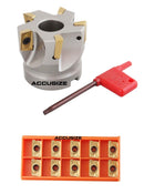 2" x 3/4" 90 Deg. Square Shoulder Indexable Face Mill plus 15 pc of APKT1604 Inserts,