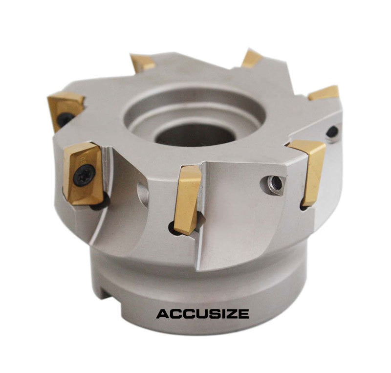 4508-0018, 3" x 1" 90 Deg. Square Shoulder Indexable Face Mill w/ APKT1604 Inserts