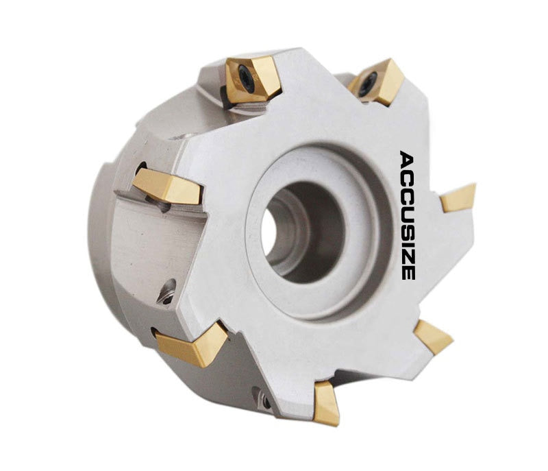 3" x 1" 90 Deg. Square Shoulder Indexable Face Mill plus 17 pc of APKT1604 Inserts, #4508-0018+0056-1604