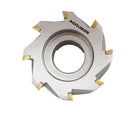 4" x 1-1/2" 90 Deg. Fraise de visage à épaules carrées indexables avec 18 inserts APKT1604,