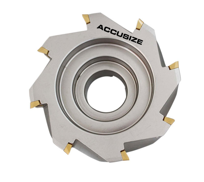 5" x 1-1/2" 90 Deg. Square Shoulder Indexable Face Mill w/ 18 APKT1604 Inserts, #4508-0022B+0056-1604