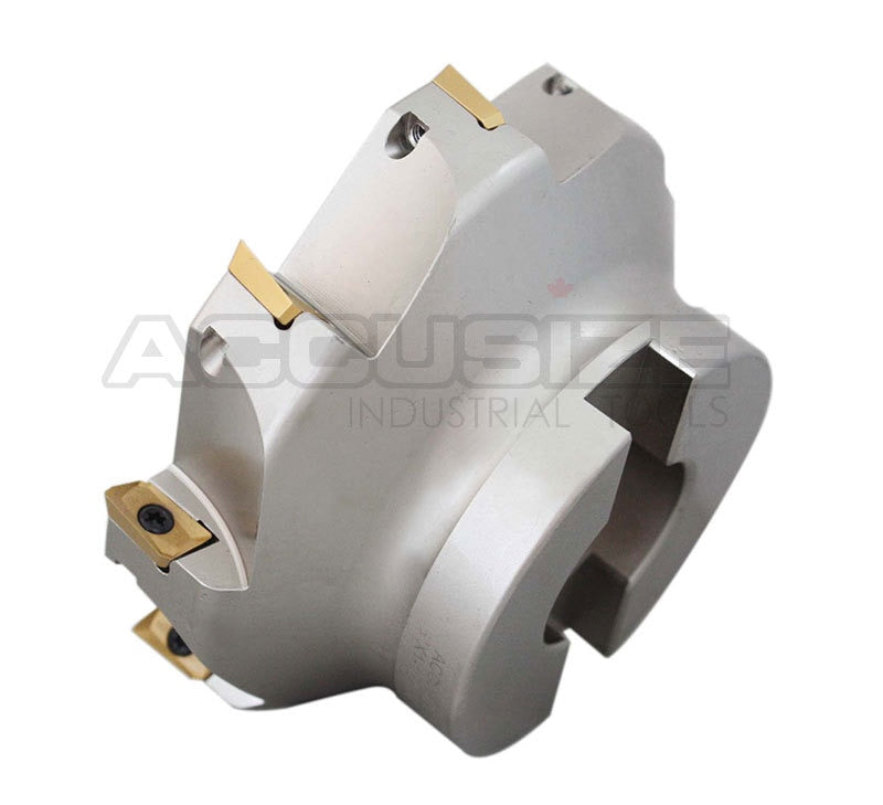 5" x 1-1/2" 90 Deg. Square Shoulder Indexable Face Mill w/ 18 APKT1604 Inserts, #4508-0022B+0056-1604