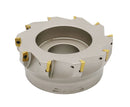 6" x 2" 90 Deg. Square Shoulder Indexable Face Mill w/ 10 pieces APKT1604 Inserts,