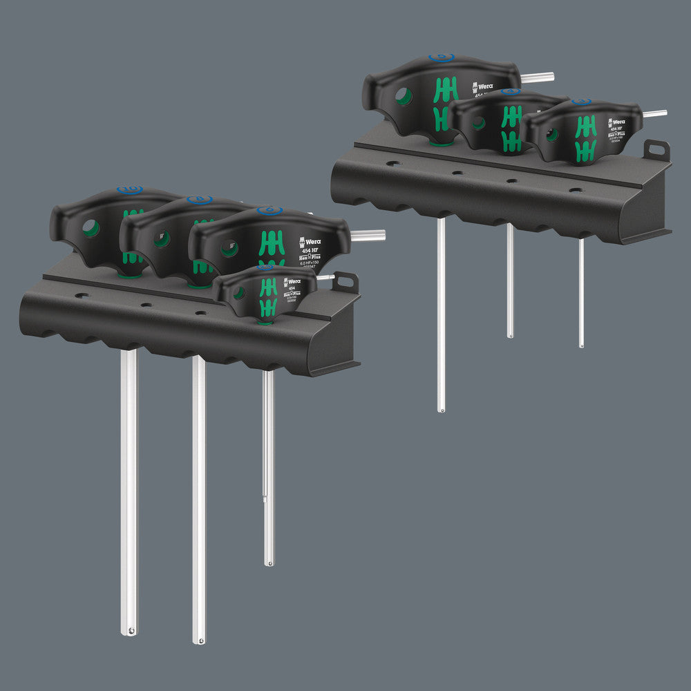 Wera 454/7 HF Set 1 screwdriver set T-handle screwdrivers Hex-Plus with holding function, 7pieces, SKU #5023450001
