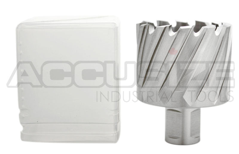 Fraises annulaires H.S.S. de 1" Profondeur de coupe, avec tige Weldon 3/4" ou 1-1/4 po, Ground CBN, ANSI STANDARD