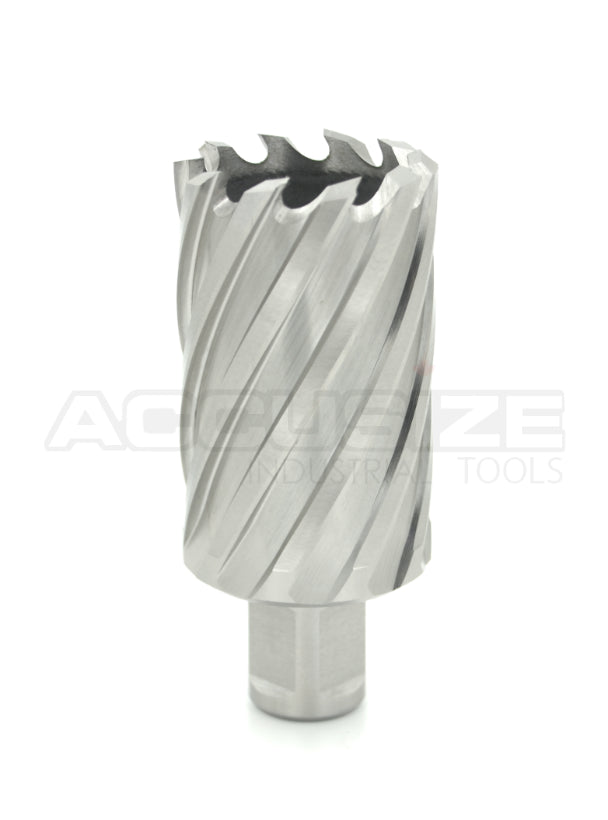 Fraises annulaires H.S.S. de 2" Profondeur de coupe avec tige Weldon 3/4" ou 1-1/4 po, sol CBN, norme ANSI