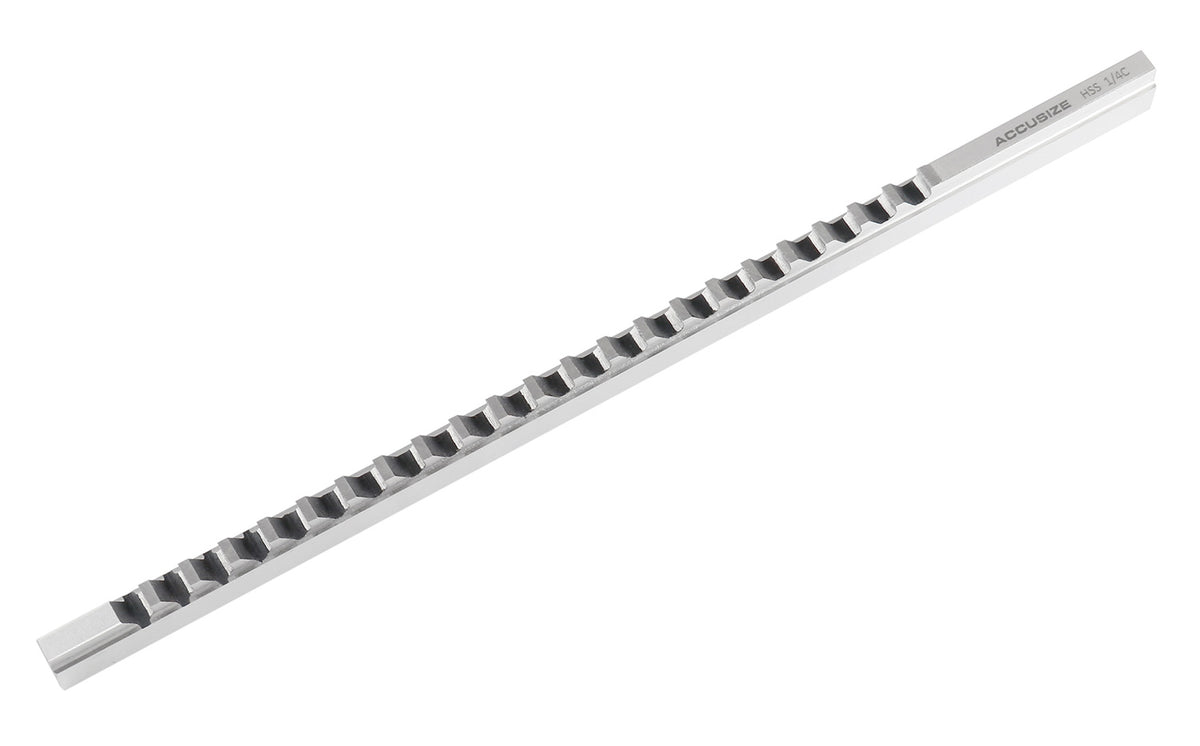 '- 1/4'' to C, Hss Keyway Broach, Fractional, Imperial, 5000-0018