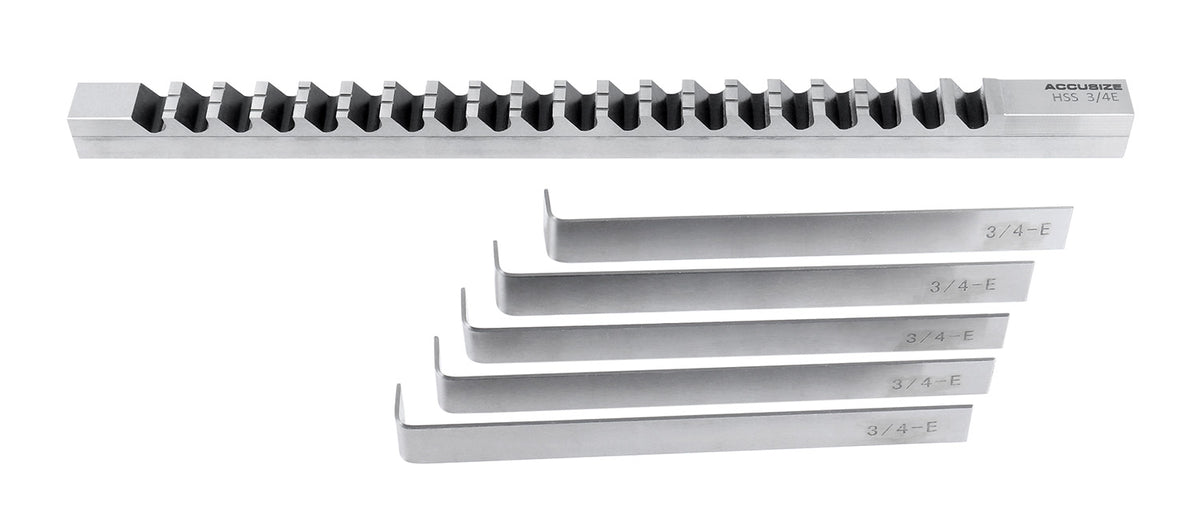 H.S.S. Keyway Broach, Metric, Inch, Style A, Style B, Style C, Style D, Style E & Style F