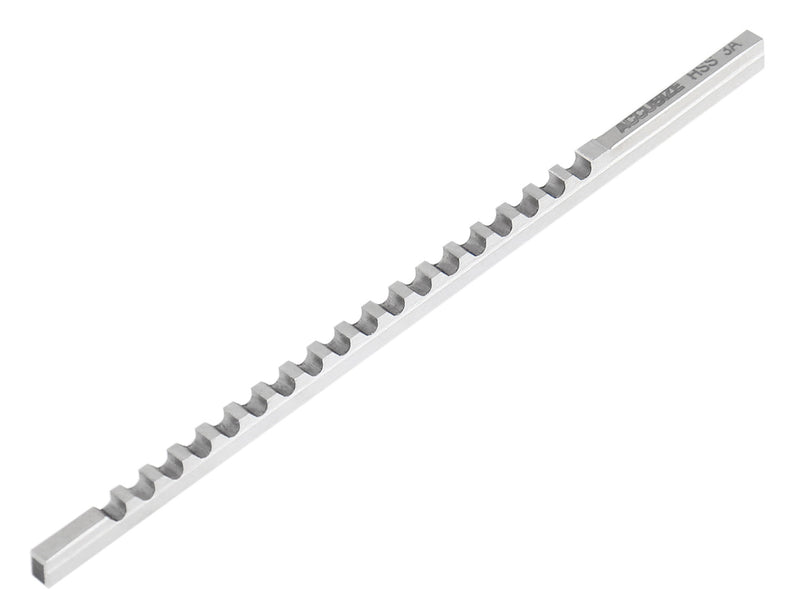 3Mm-A Ckeyway Broach, 13/64'' to 1-1/8'' Length of Cut, Requires 1 Shim, 5001-0004