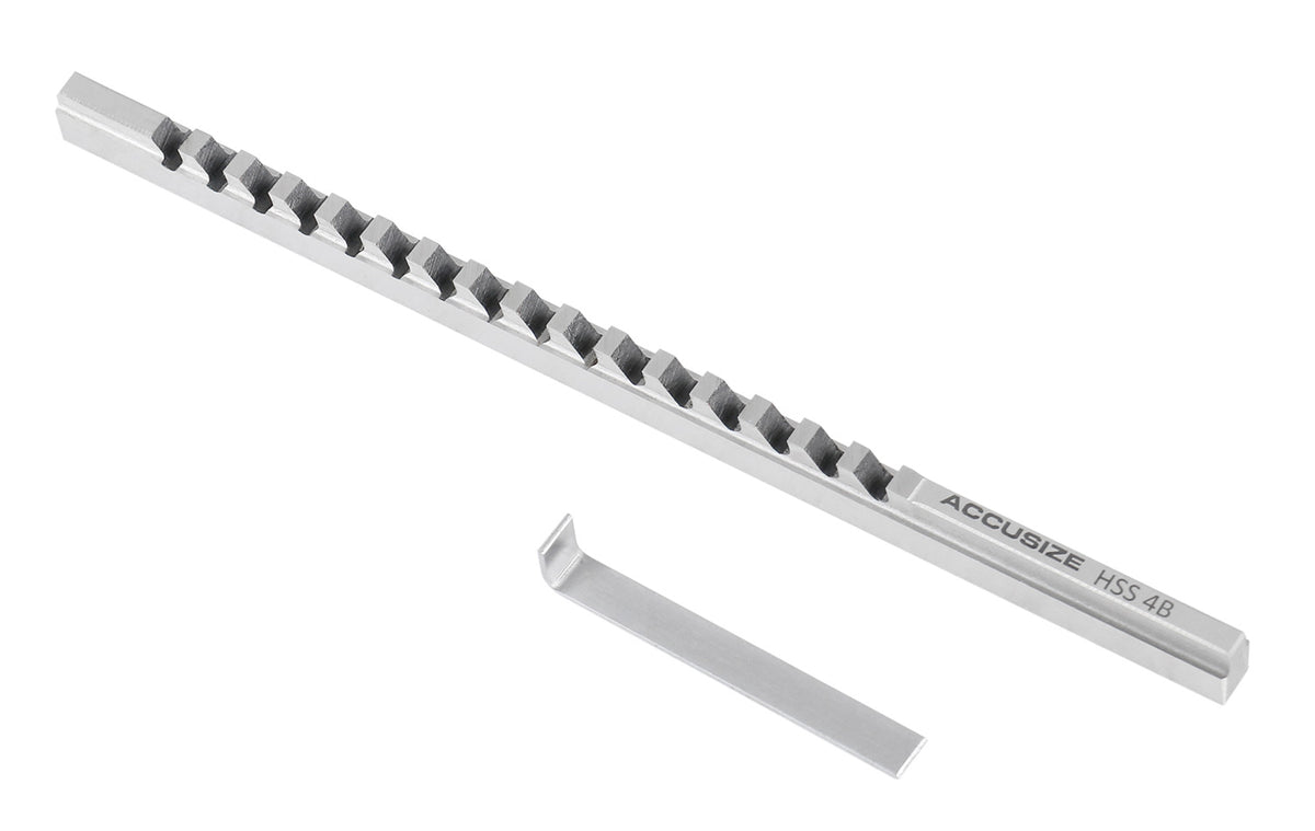 4Mm-B Keyway Broach, 19/64'' to 1-11/16'' Length of Cut, Requires 1 Shim, 5001-0006