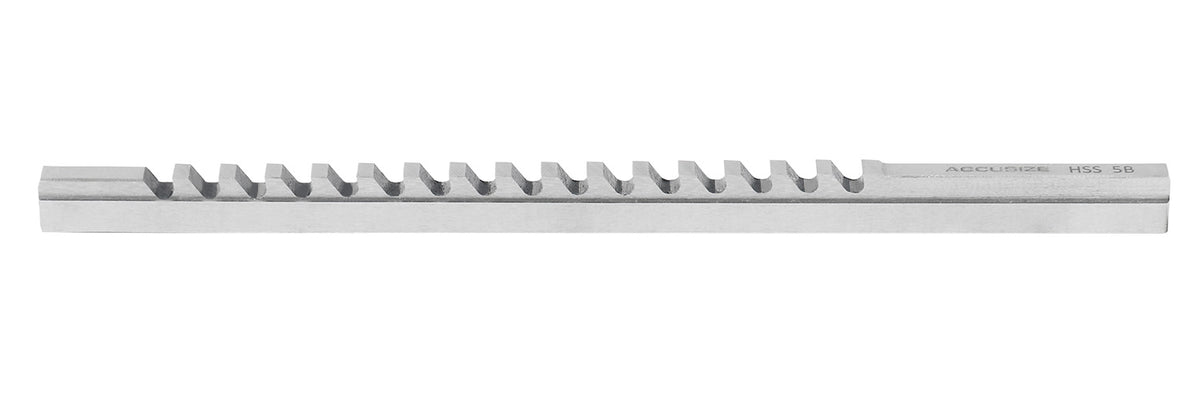 5Mm-B Keyway Broach, 19/64'' to 1-11/16'' Length of Cut, Requires 1 Shim, 5001-0008