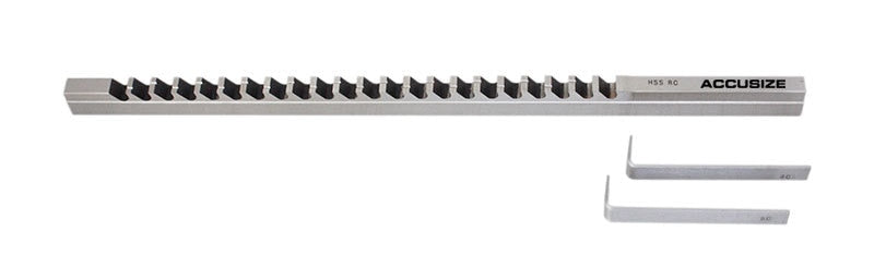 H.S.S. Keyway Broach, Metric, Inch, Style A, Style B, Style C, Style D, Style E & Style F