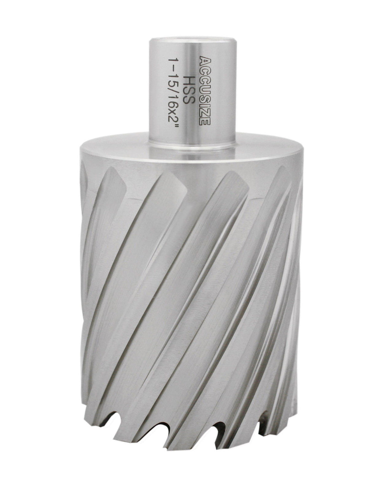 Fraises annulaires H.S.S. de 2" Profondeur de coupe avec tige Weldon 3/4" ou 1-1/4 po, sol CBN, norme ANSI