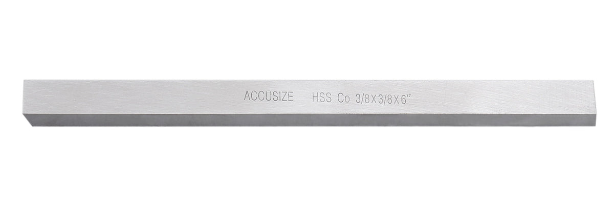 3/8'' x 3/8'' x 6'' (Width x Height x Oal) H.S.S. Plus 5% Cobalt Lathe Tool Bit, 5095-0120