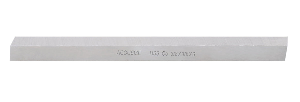 3/8'' x 3/8'' x 6'' (Width x Height x Oal) H.S.S. Plus 5% Cobalt Lathe Tool Bit, 5095-0120