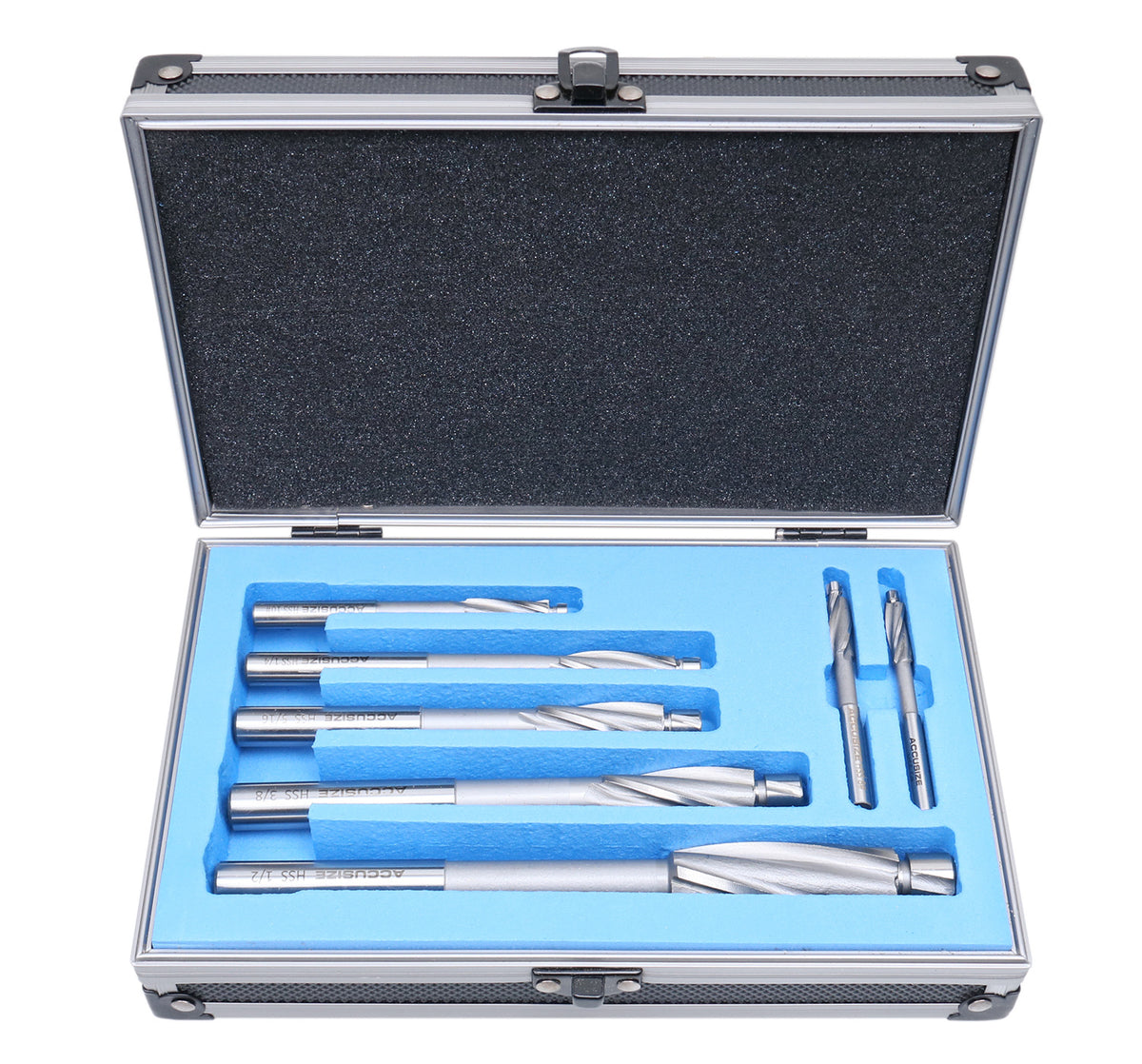 7 Pc'' H.S.S. Solid Capscrew Counterbore Set 3 Flute Straight Shank, 509S-0007