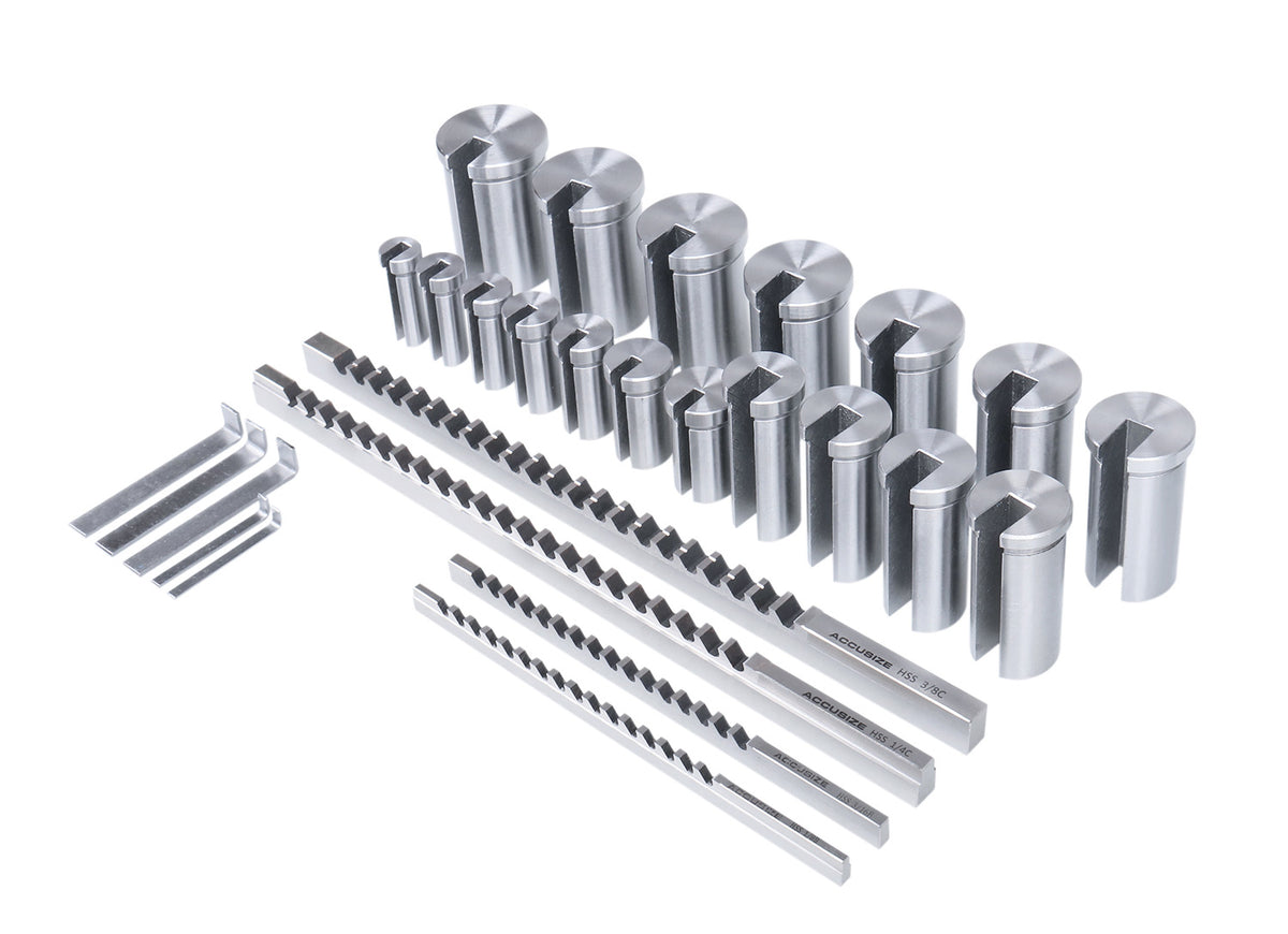 No 10-10A Conbination H.S.S. Keyway Broach Sets in Fitted Box, 5100-0012