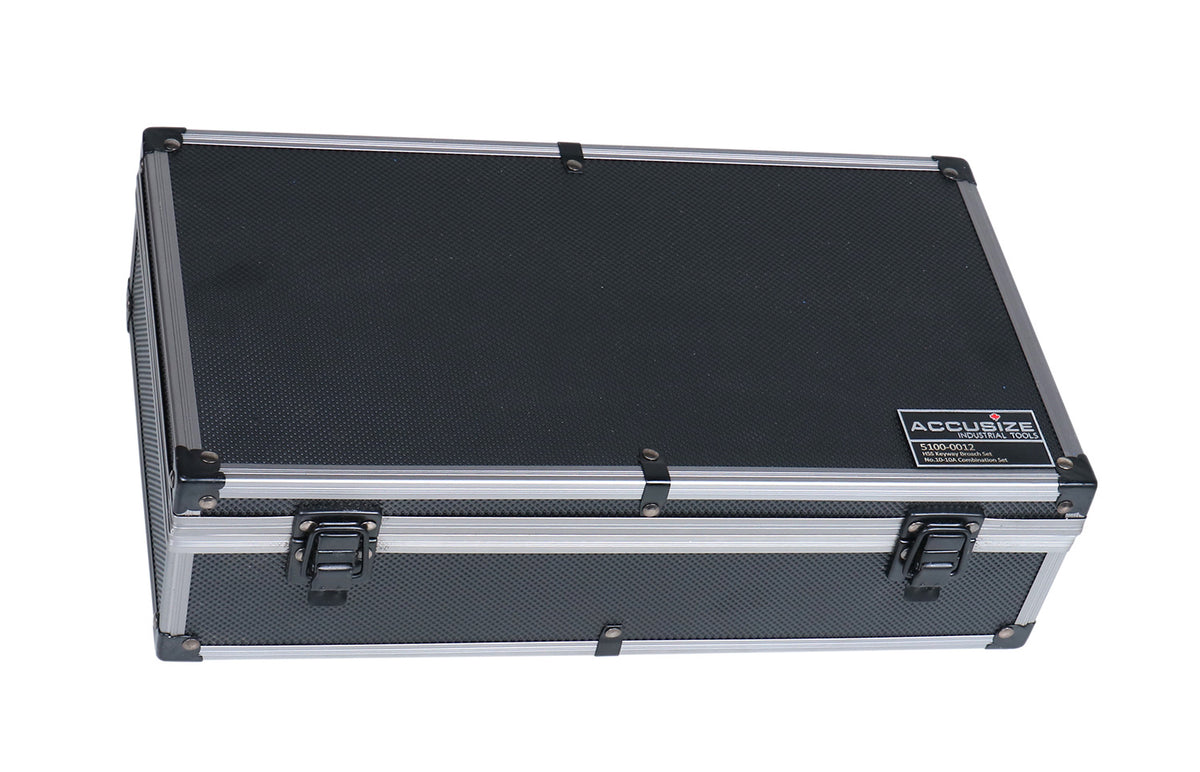 No 10-10A Conbination H.S.S. Keyway Broach Sets in Fitted Box, 5100-0012