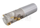 Helical Indexable Weldon Shank End Mill, Right Hand, Heavy Duty Cut