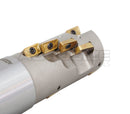 Helical Indexable Weldon Shank End Mill, Right Hand, Heavy Duty Cut