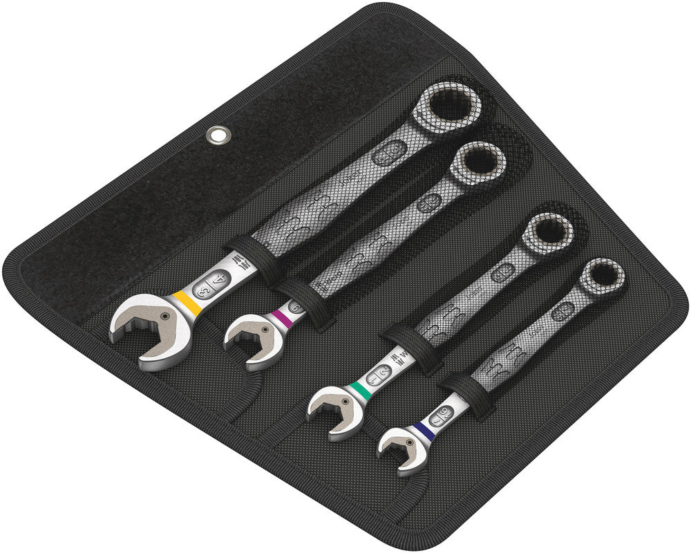 Wera 6000 Joker 4 Imperial Set 1 Set of ratcheting combination wrenches, Imperial, 4pieces, SKU #5073295001