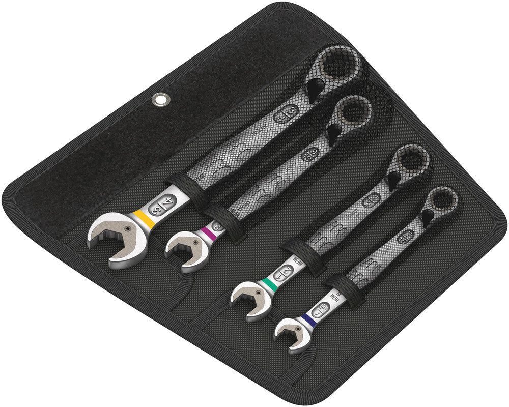 Wera 6001 Joker Switch 4 Imperial Set 1 Set of ratcheting combination wrenches, Imperial, 4pieces, SKU #5020092001