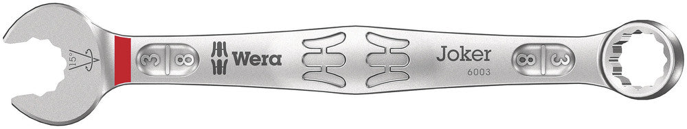 Wera 6003 Joker combination wrench, Imperial, 3/8 x 125 mm, SKU #5020212001