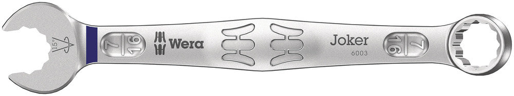 Wera 6003 Joker combination wrench, Imperial, 7/16 x 135 mm, SKU #5020213001