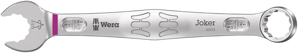 Wera 6003 Joker combination wrench, Imperial, 9/16 x 167 mm, SKU #5020215001
