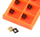 Ccmt21.51-Md Cvd Coated Carbide Inserts, 10 Pcs/Box, Black and Yellow, 6200-1008
