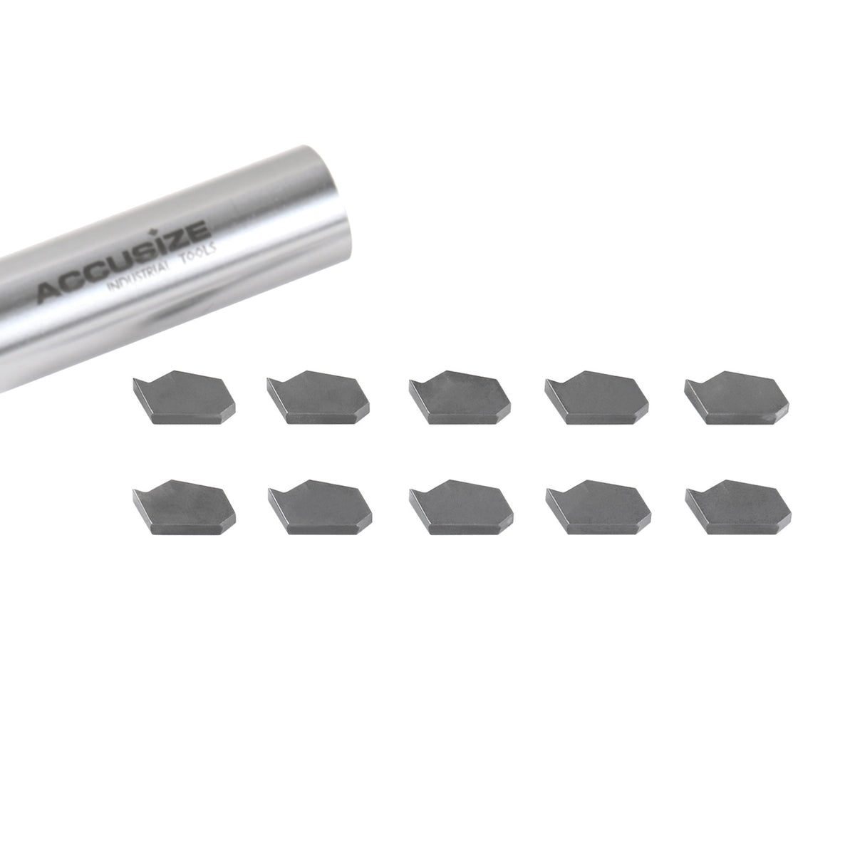 Self-Lock Carbide Cut-off GTN Carbide Inserts, 0 Degree Angle, for Cutting Steel, Aluminum or Stainless Steel 10Pcs/Set