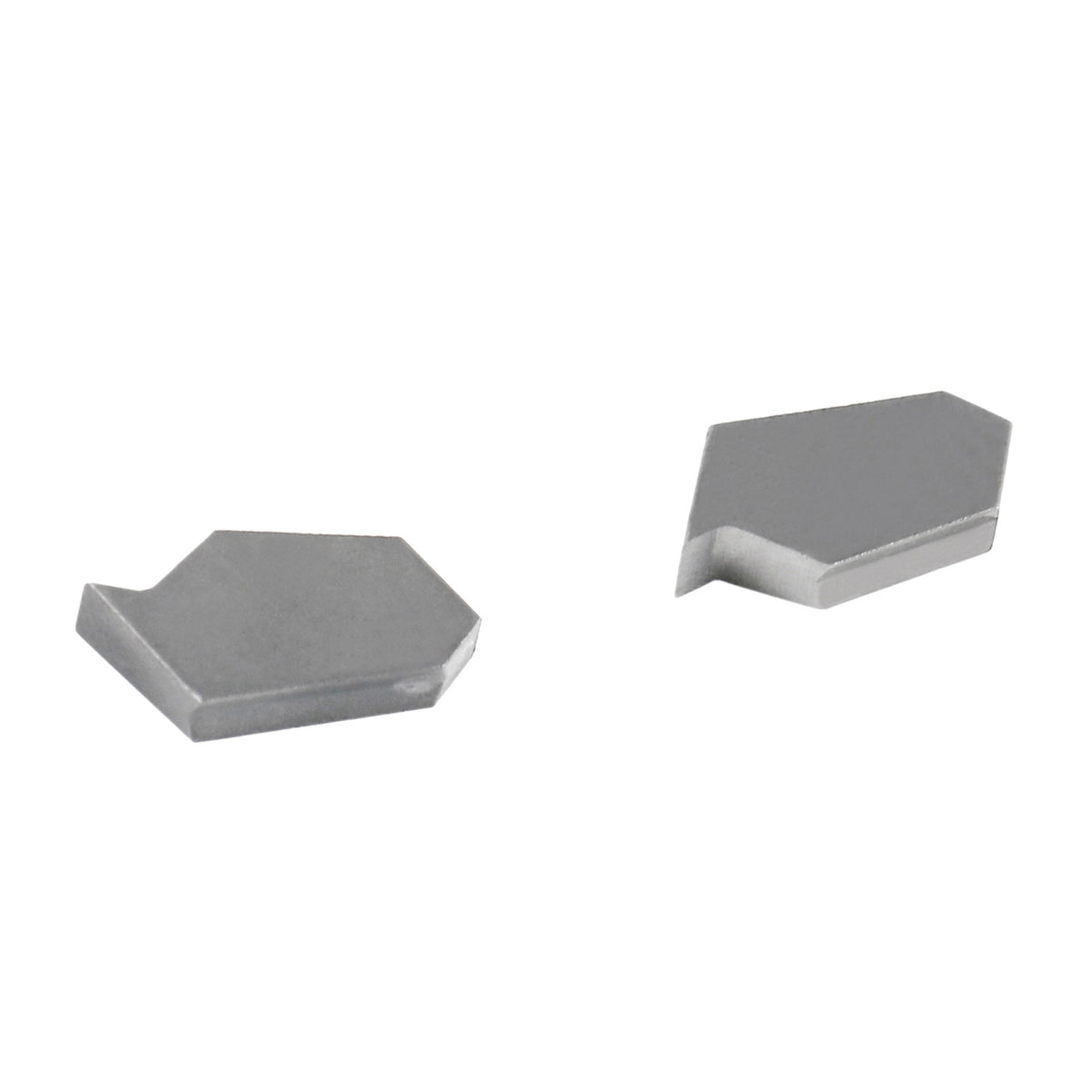 Self-Lock Carbide Cut-off GTN Carbide Inserts, 0 Degree Angle, for Cutting Steel, Aluminum or Stainless Steel 10Pcs/Set