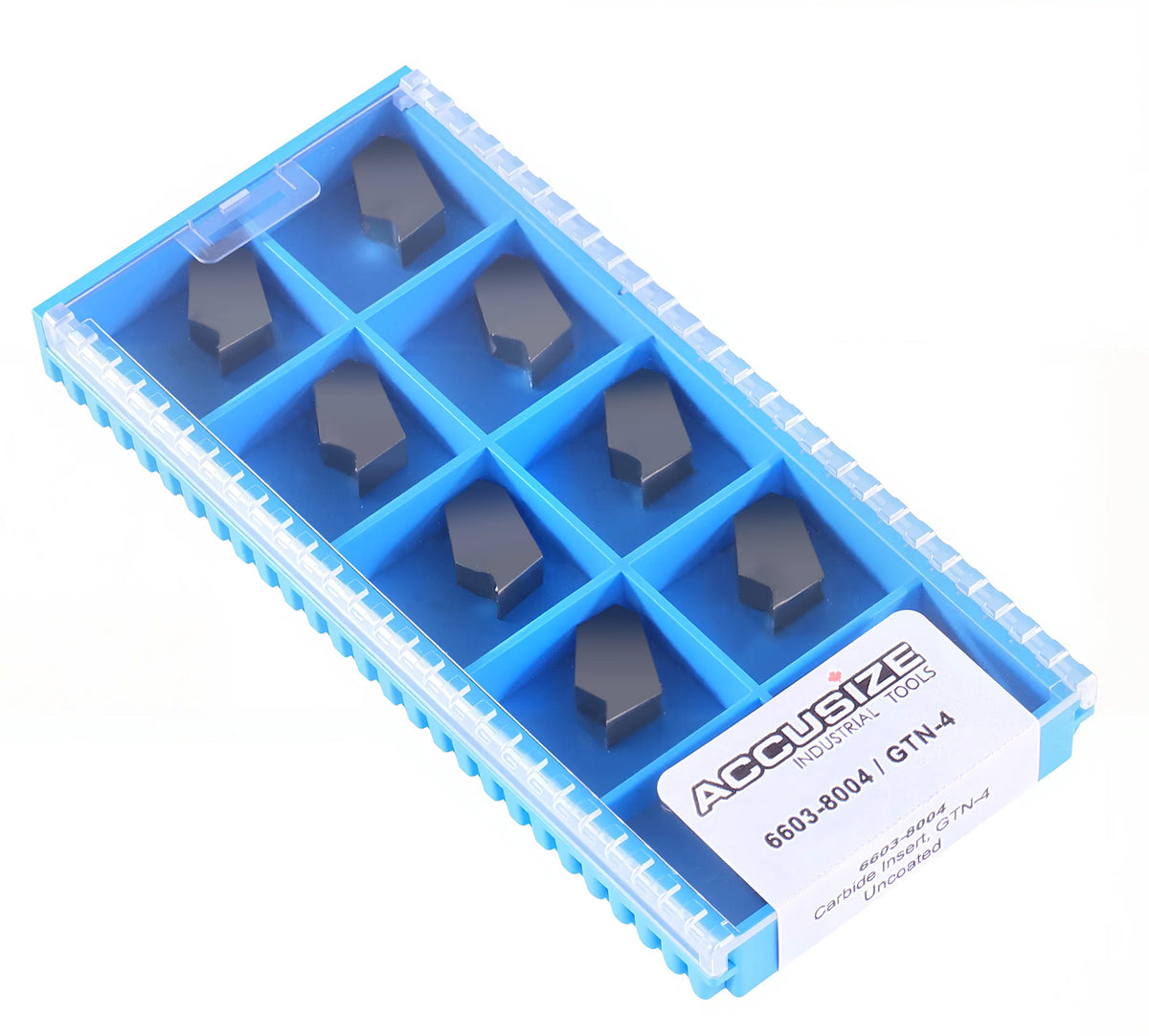 Self-Lock Carbide Cut-off GTN Carbide Inserts, 0 Degree Angle, for Cutting Steel, Aluminum or Stainless Steel 10Pcs/Set