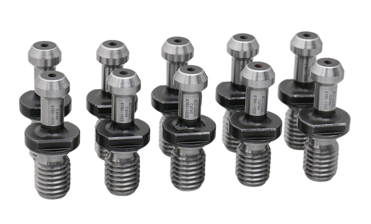 Lot de 10 boutons de fixation de goujons Style C CAT40, solide pour HAAS, Mitsubishi, Toshiba, Daewoo, OKK, Kitamura, etc. #6780 -1025 x 10