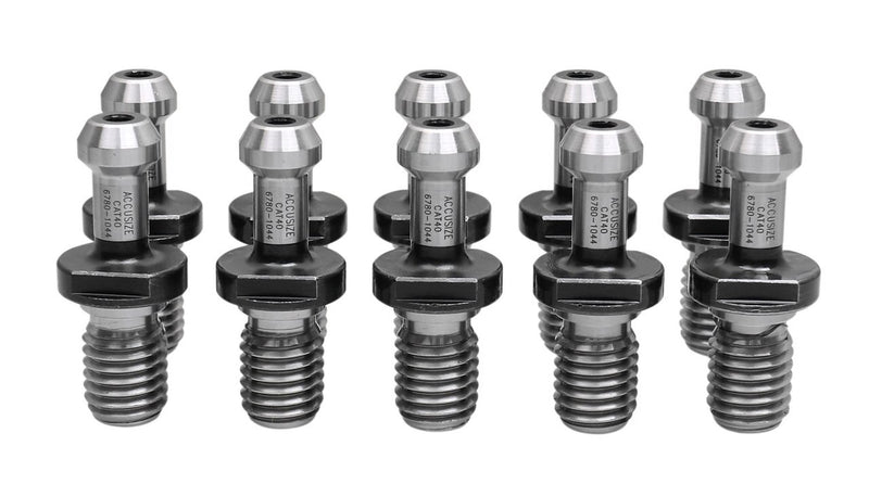 10 Pcs of Style C, CAT40 Pull Stud Retention Knob with Coolant Hole,