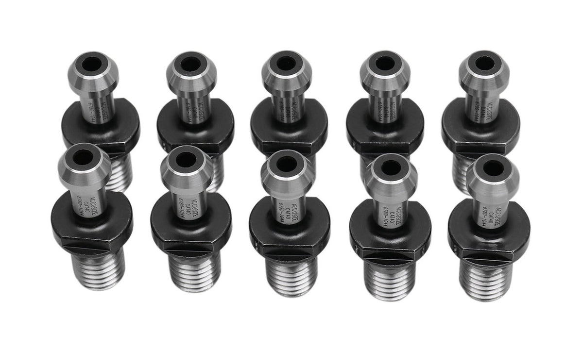 Lot de 10 boutons de maintien de goujons Style C, CAT40 avec trou de liquide de refroidissement, #6780 -1044